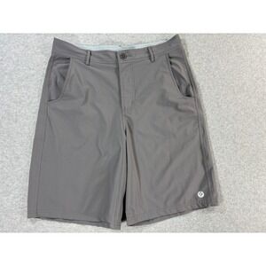 Free Fly Performance Polyester Spandex Shorts (Men's 32) Gray - 9"